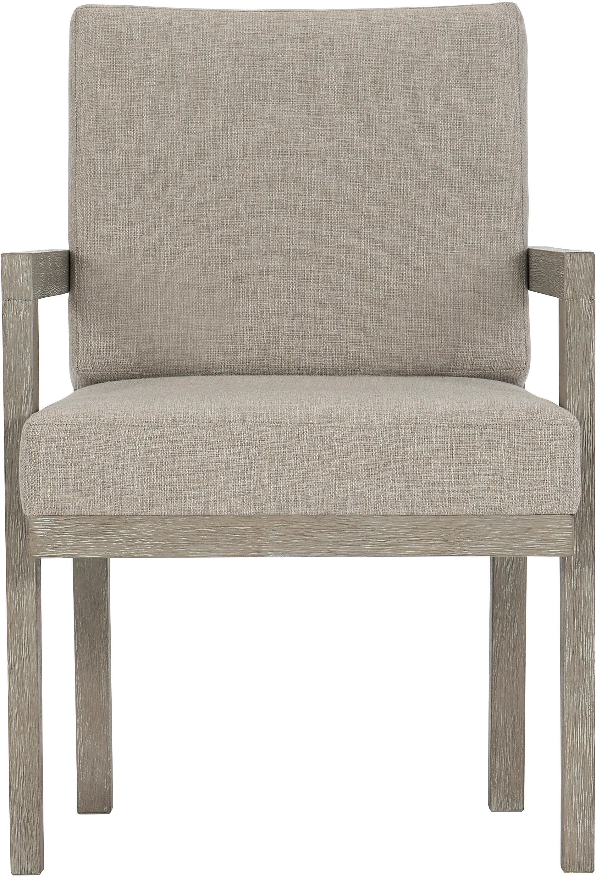 Modern Shale Gray Upholstered Dining Room Armchair - Foundations-2