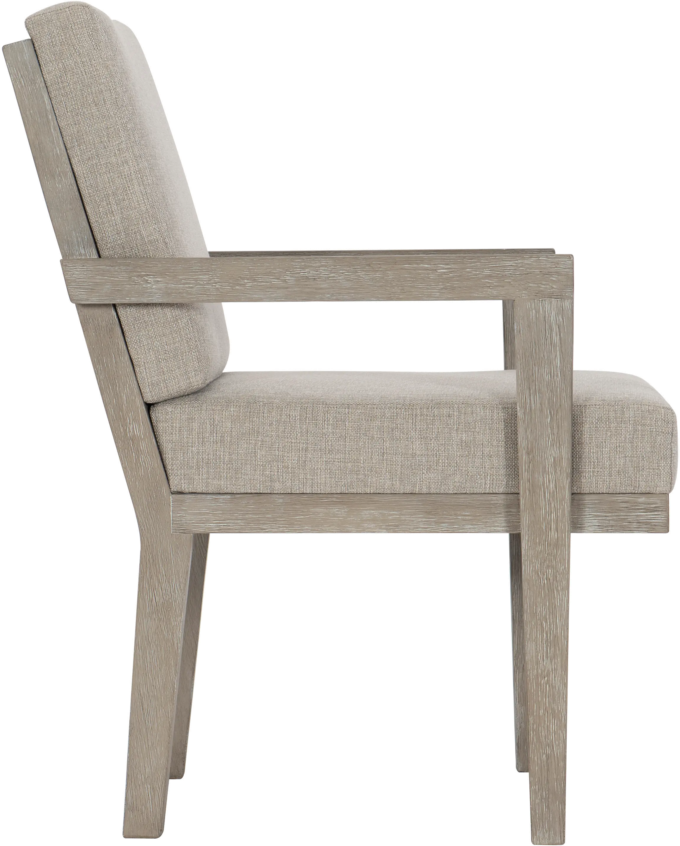 Modern Shale Gray Upholstered Dining Room Armchair - Foundations-3