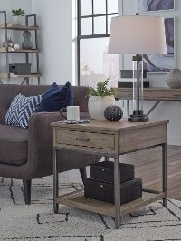 Desert Brown Contemporary End Table - Trellis-2