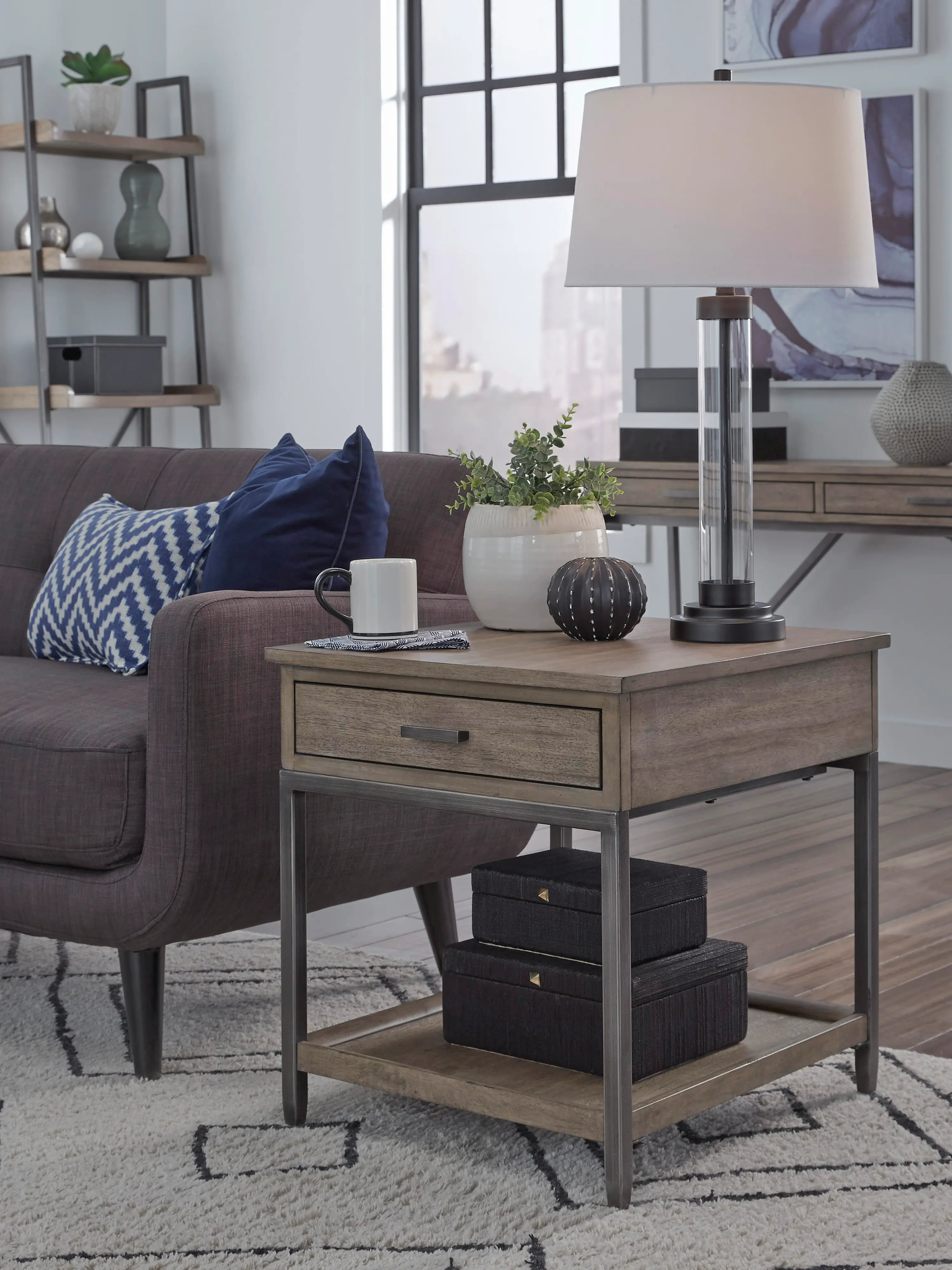 Trellis Desert Brown End Table-2