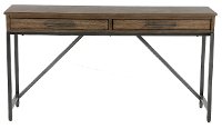 Trellis Desert Brown Contemporary Console Table