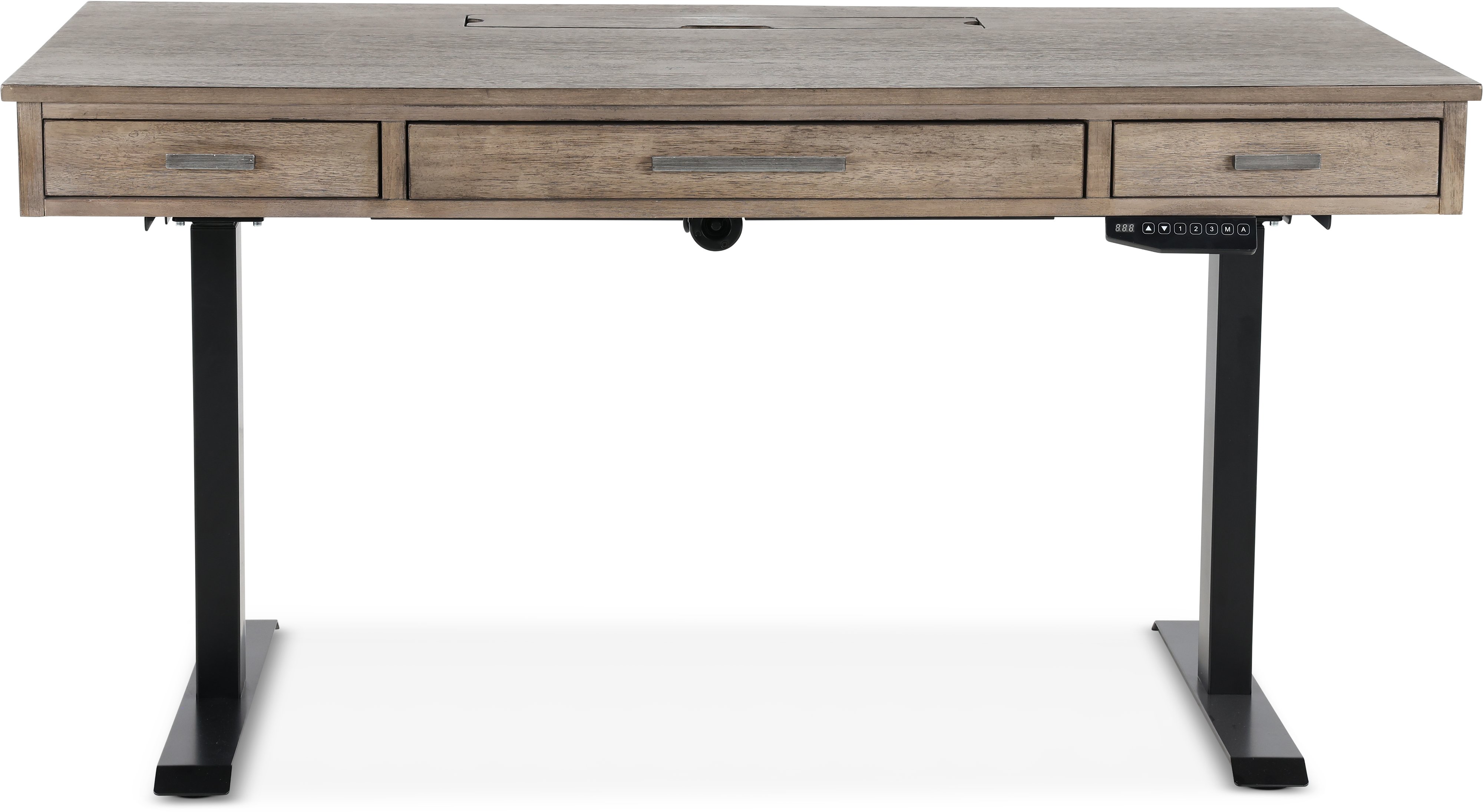 Trellis Desert Brown Contemporary Sit-Stand Desk-1