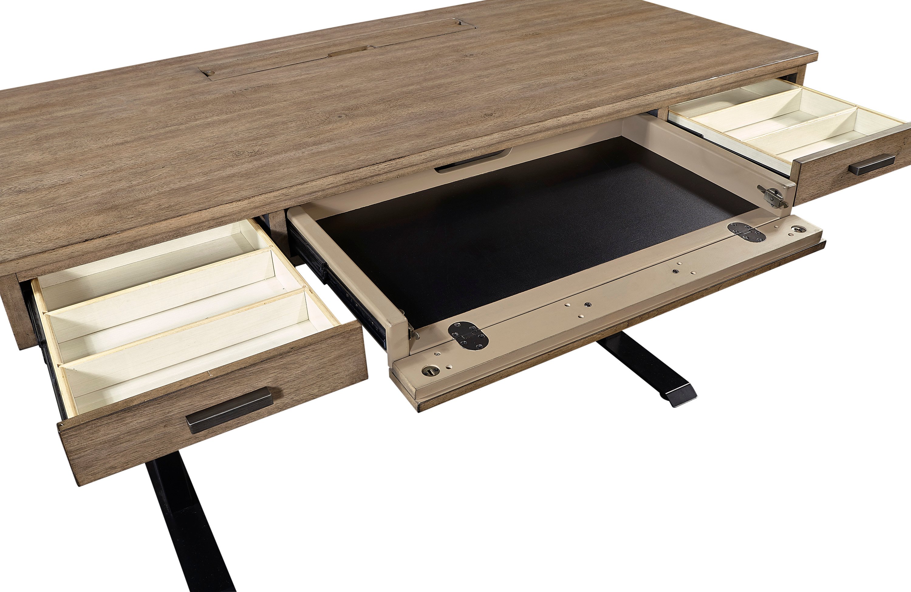 Trellis Desert Brown Contemporary Sit-Stand Desk-4