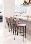Pink Upholstered Bar Stool (Set of 2) - Tolivere