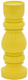 14 Inch Yellow Candle Holder