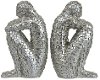 Silver Figural Bookend Pair