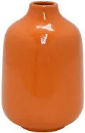 12 Inch Orange Vase