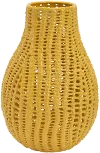 17 Inch Yellow Vase