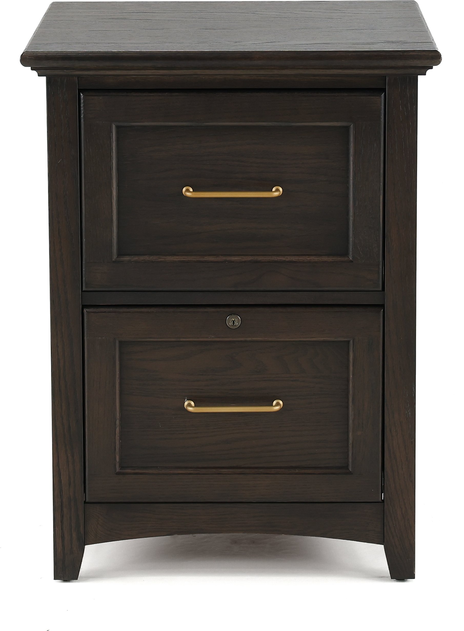 Addison Traditional Charcoal 2 Drawer File Cabinet-1