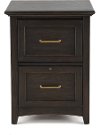 Traditional Charcoal 2 Drawer File Cabinet - Addison