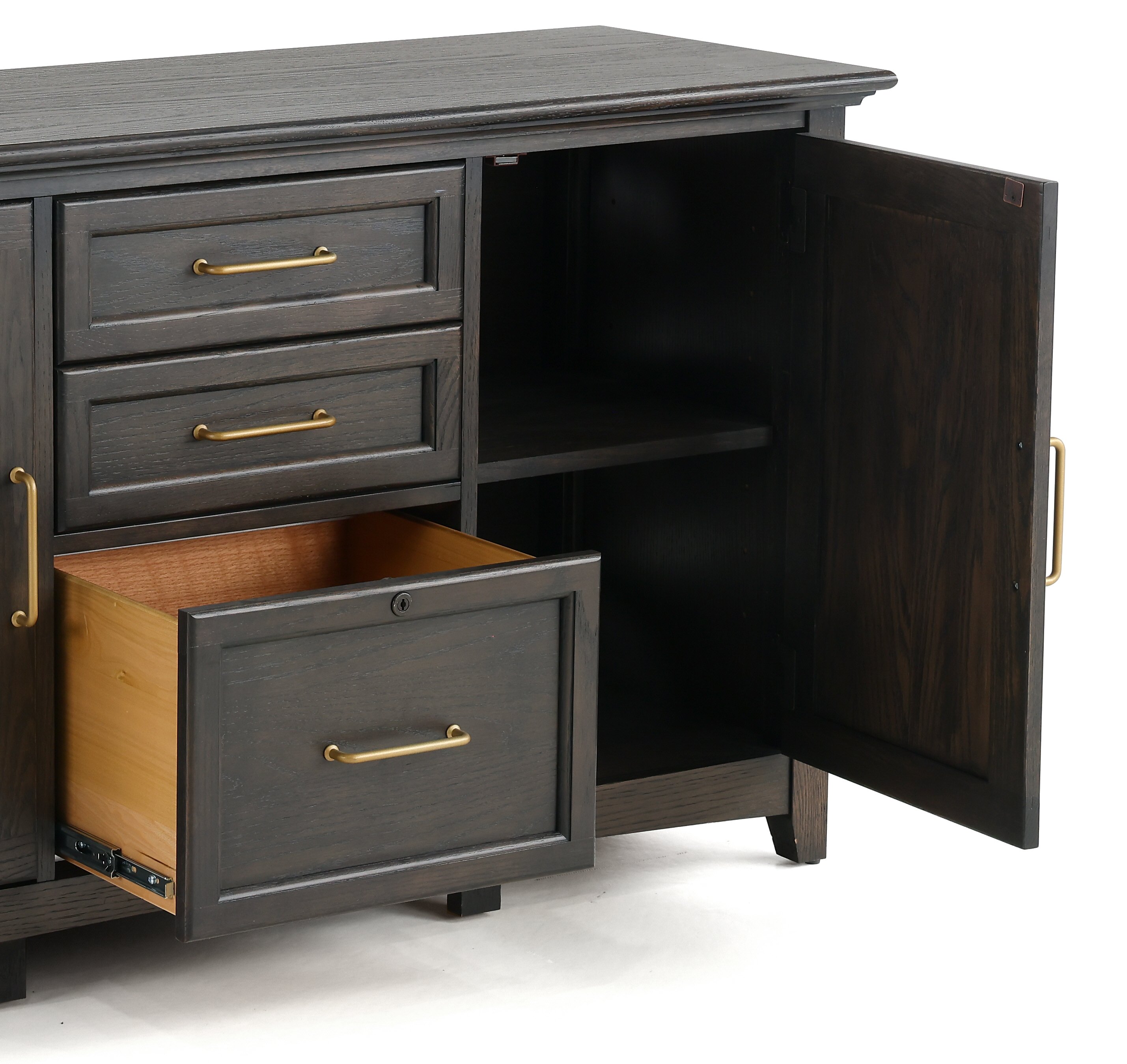 Addison Traditional Charcoal 54 Inch Credenza-4