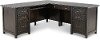 Charcoal Gray 64 Inch Desk with Return - Addison