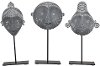 Assorted 11 Inch Gray Mask on Stand