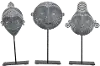 Clearance Assorted 11 Inch Gray Mask on Stand
