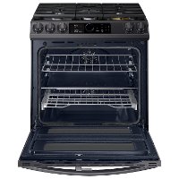 NY63T8751SG Samsung 30 Inch Dual Fuel Flex Duo Smart Range with SmartDial - 6.3 cu. ft., Black Stainless Steel-2