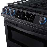 NY63T8751SG Samsung 30 Inch Dual Fuel Flex Duo Smart Range with SmartDial - 6.3 cu. ft., Black Stainless Steel-3
