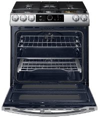 NY63T8751SS Samsung 30 Inch Dual Fuel Flex Duo Smart Range with SmartDial - 6.3 cu. ft., Fingerprint Resistant Stainless Steel-2