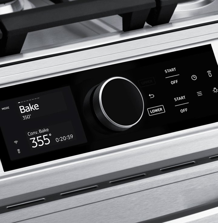 NY63T8751SS Samsung 30 Inch Dual Fuel Flex Duo Smart Range with SmartDial - 6.3 cu. ft., Fingerprint Resistant Stainless Steel-5