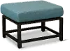 117CTN125S015-AL Anesis Blue Patio Bench with Sunbrella Cushion