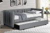 Modern Gray Twin Daybed with Trundle - Emery
