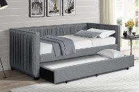 Modern Gray Twin Daybed with Trundle - Emery