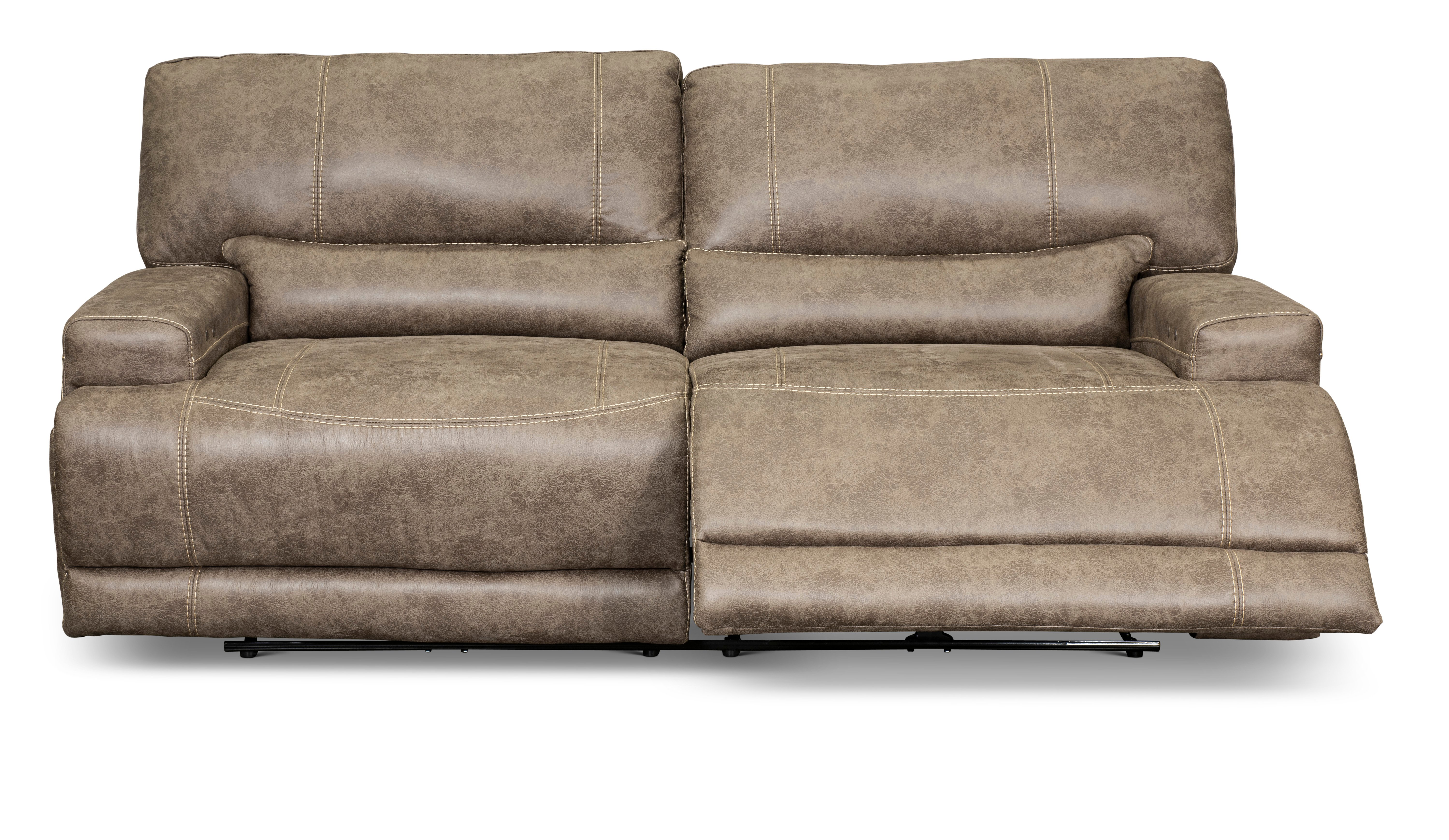 Omega Mushroom Tan Power Reclining Sofa-3