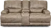 Omega Tan Power Reclining Loveseat with Console