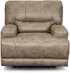 Clearance Omega Mushroom Tan Power Recliner