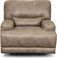 Mushroom Tan Power Recliner - Omega-1