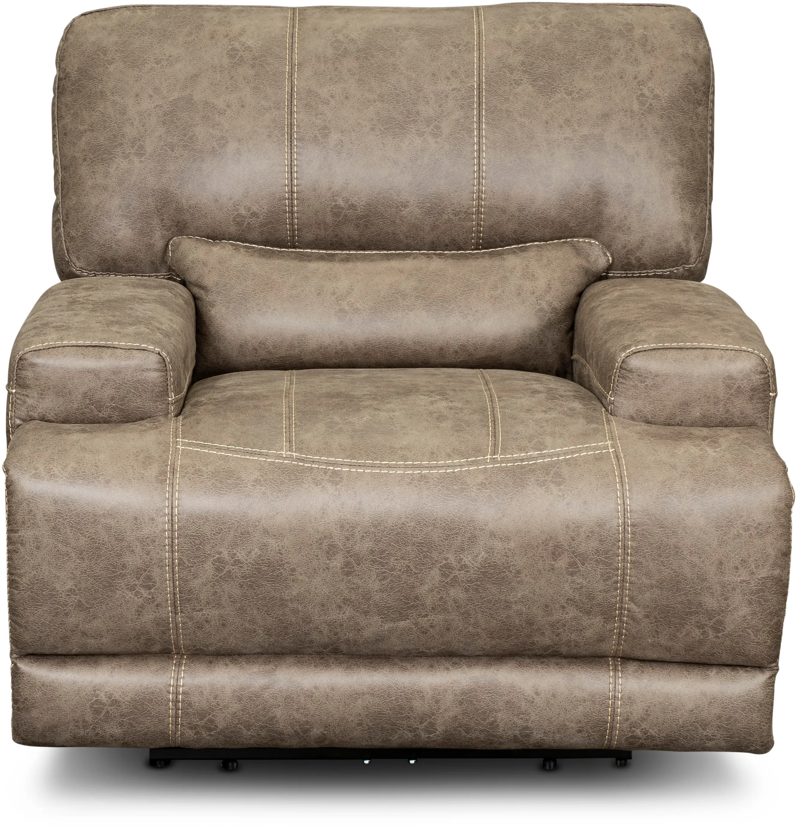 Omega Mushroom Tan Power Recliner-1
