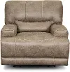 Omega Mushroom Tan Power Recliner