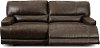 Chocolate Brown Power Reclining Sofa - Omega