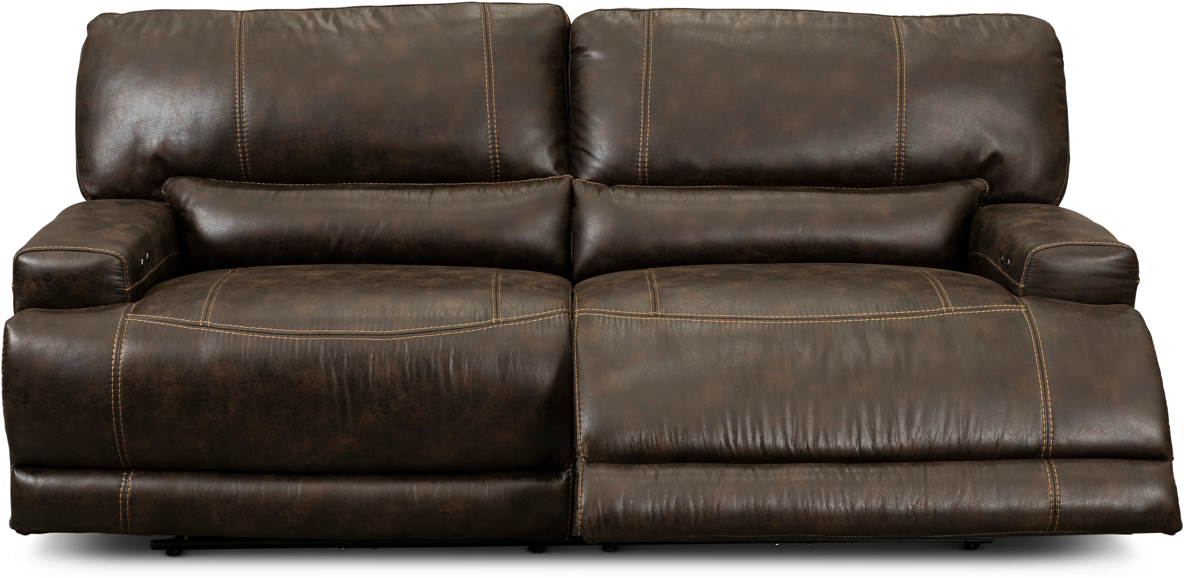 Omega Chocolate Brown Power Reclining Sofa-1