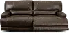 Omega Chocolate Brown Power Reclining Sofa