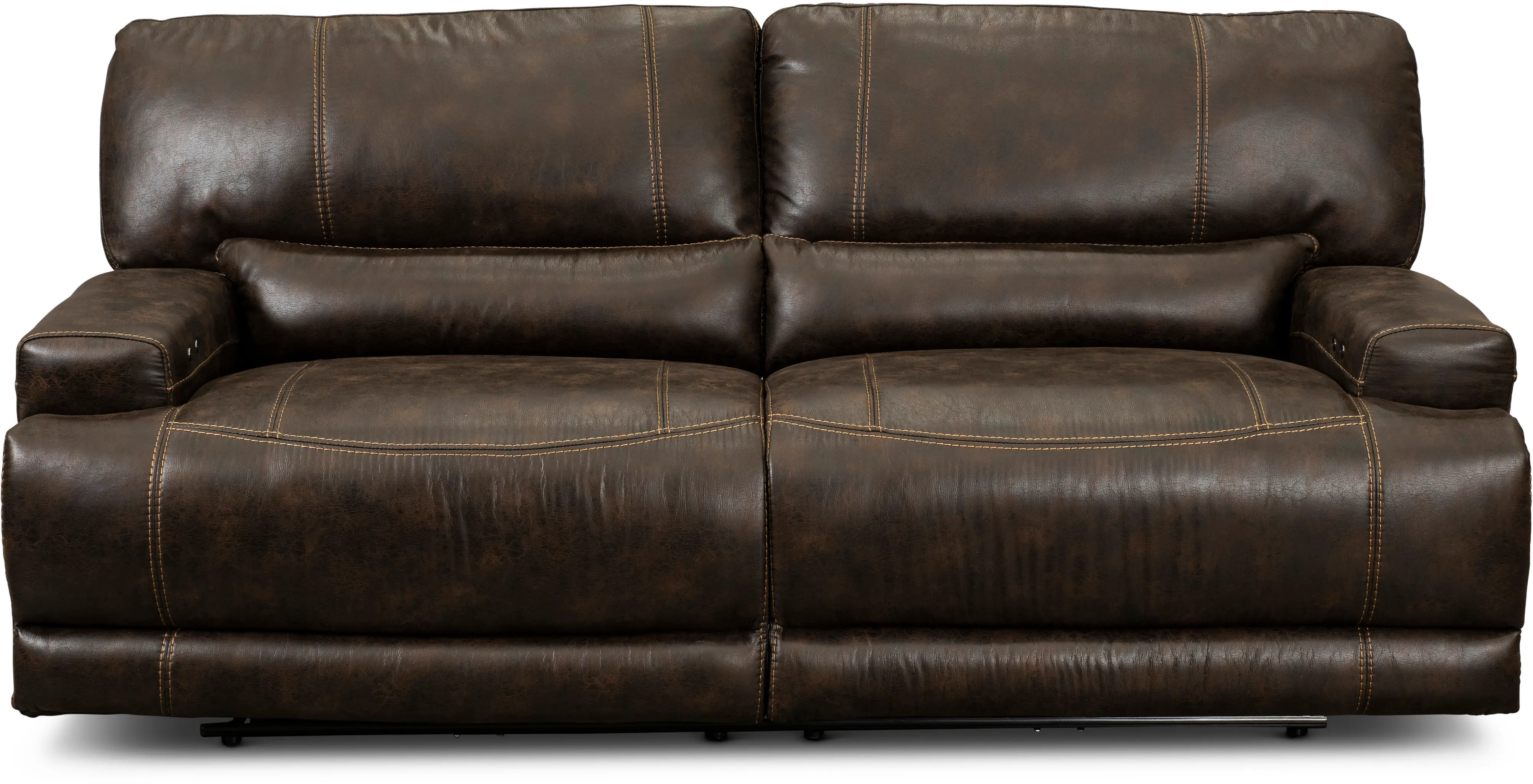 Omega Chocolate Brown Power Reclining Sofa-2