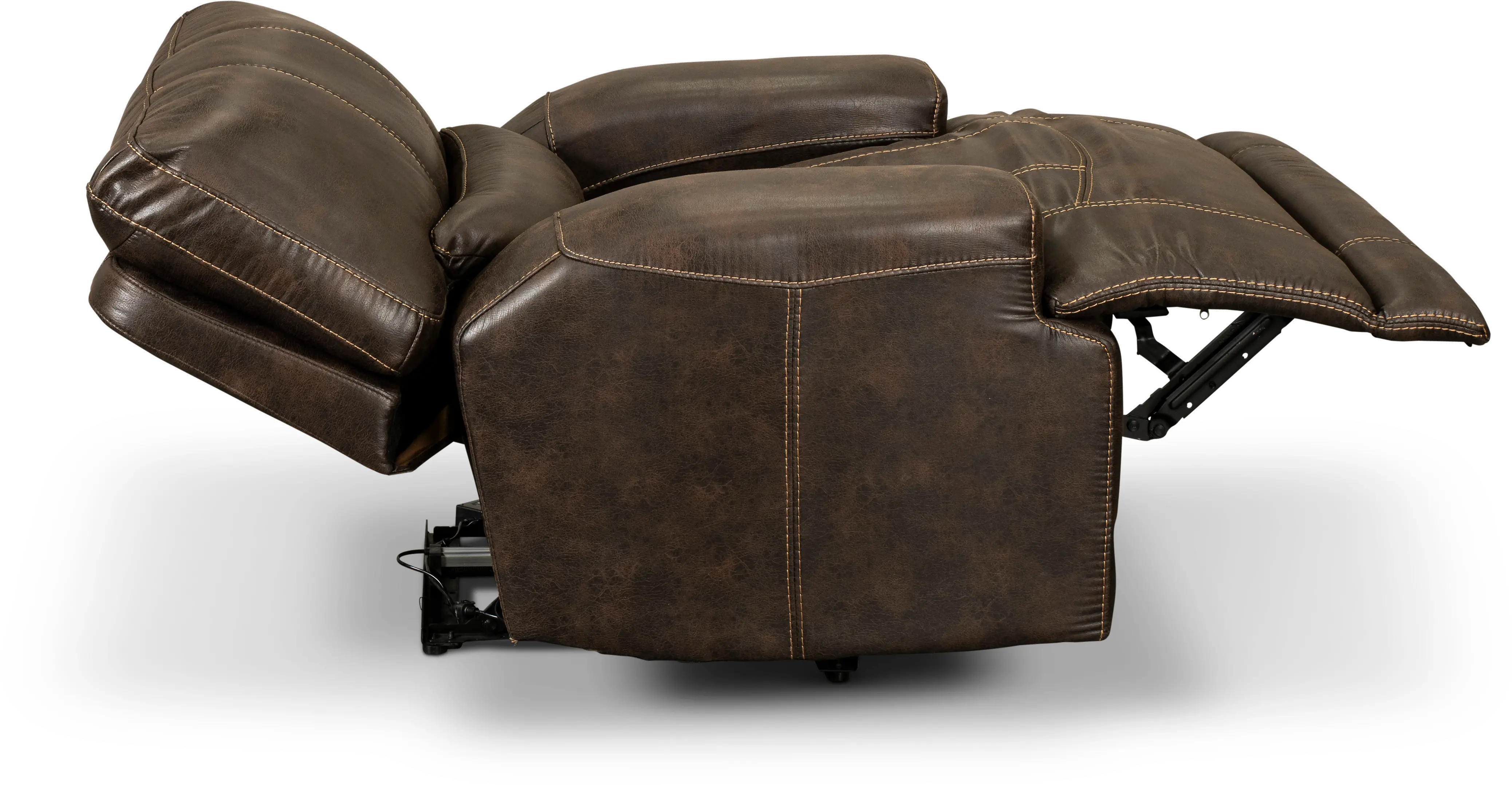 Omega Chocolate Brown Power Recliner-2