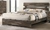 Rustic Contemporary Gray Queen Bed - Alix