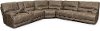 Mushroom Tan 3 Piece Power Reclining Sectional - Omega
