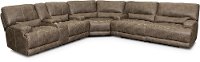 Mushroom Tan 3 Piece Power Reclining Sectional - Omega