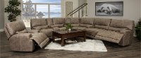 Mushroom Tan 3 Piece Power Reclining Sectional - Omega-4
