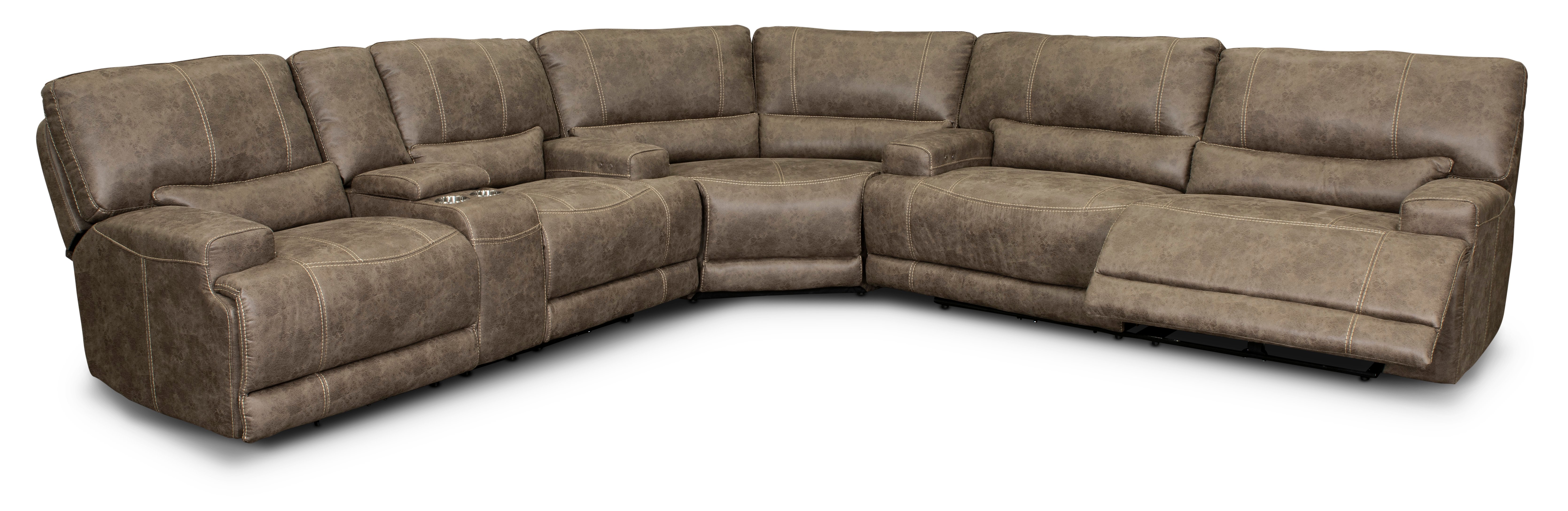 Omega Tan 3 Piece Power Reclining Sectional-2