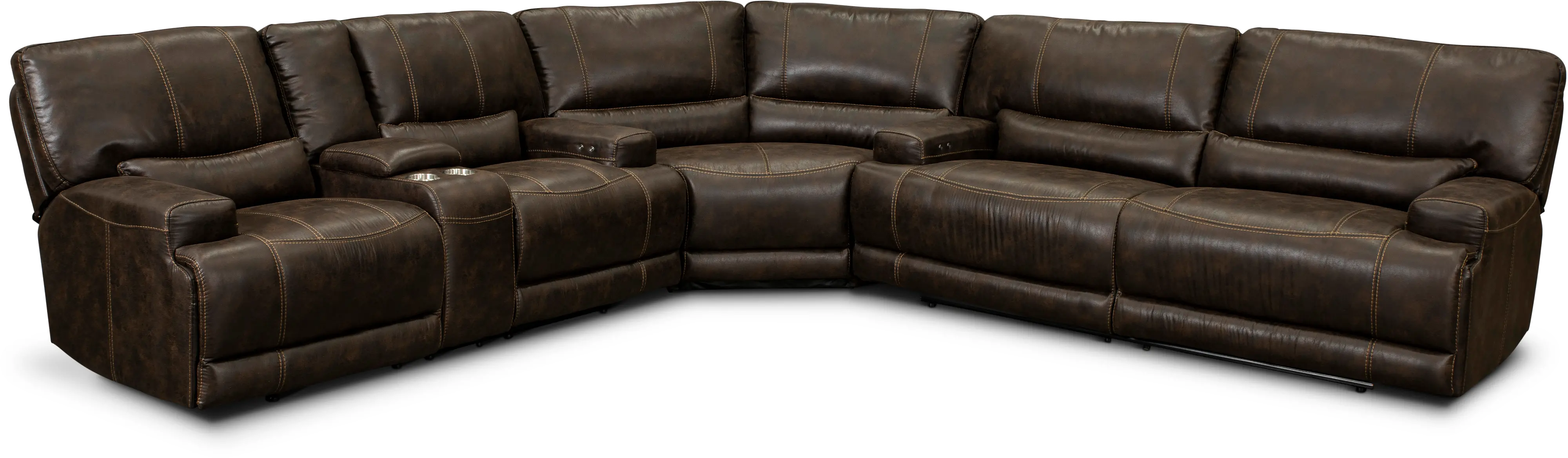Omega 3-Piece Curved Power Reclining Sectional-1