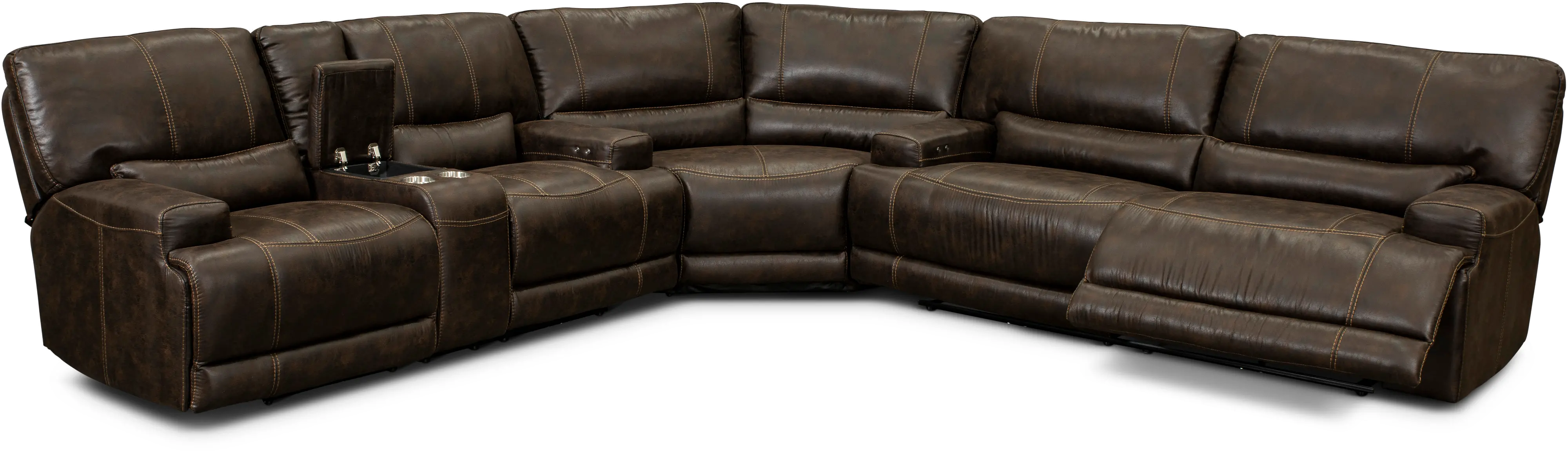 Omega 3-Piece Curved Power Reclining Sectional-2
