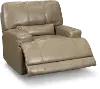 Clearance Omega Taupe Leather Power Recliner