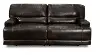 Omega Brown Leather Power Reclining Sofa