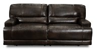 Omega Brown Leather Power Reclining Sofa
