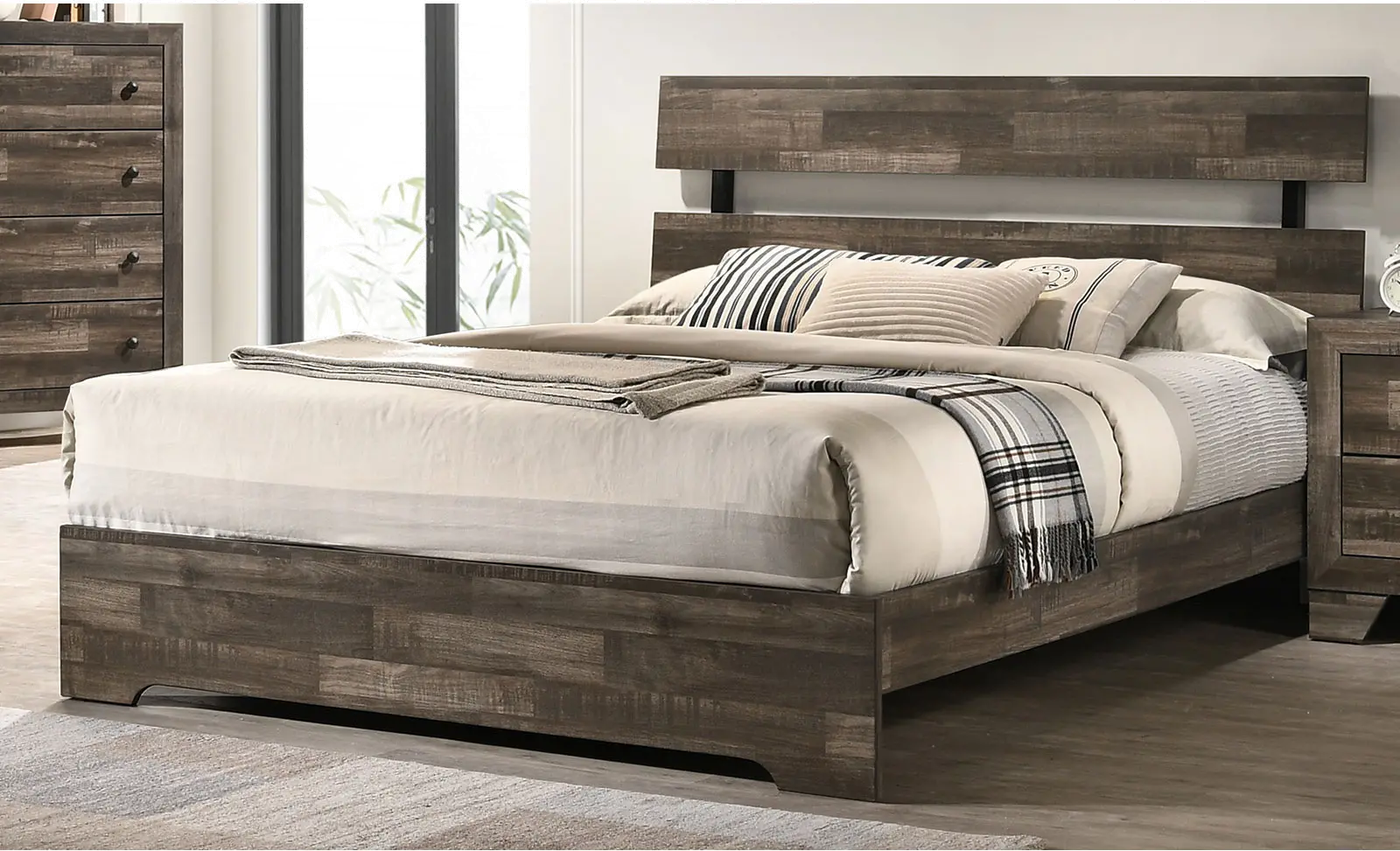 Alix Gray Twin Bed (part of bed kit)-1