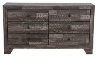 Alix Rustic Contemporary Gray Youth Dresser