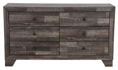 Alix Rustic Contemporary Gray Youth Dresser