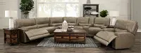 Omega 3-Piece Power Reclining Leather Sectional